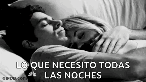 Man And Woman Sleeping In Bed GIF