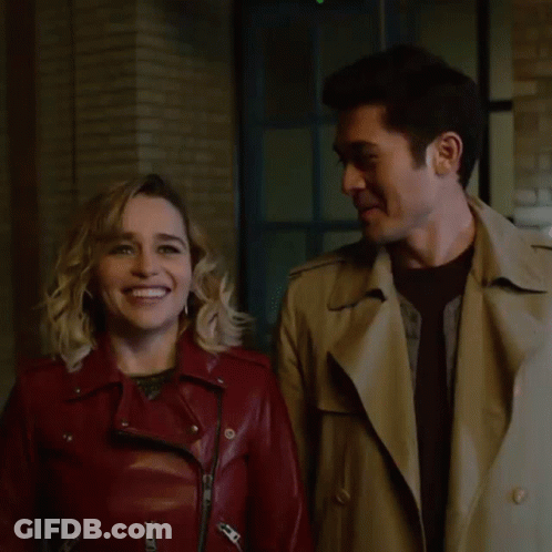 Man And Woman Smiling Together GIF