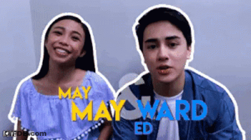 Man And Woman Standing Beside May And Mayward Ed GIF