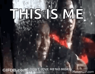 Man And Woman Standing By Snowfall Window GIF