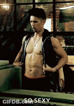 Man And Woman Standing By Window GIF