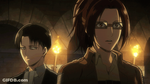 Man And Woman Standing In Anime Scene GIF
