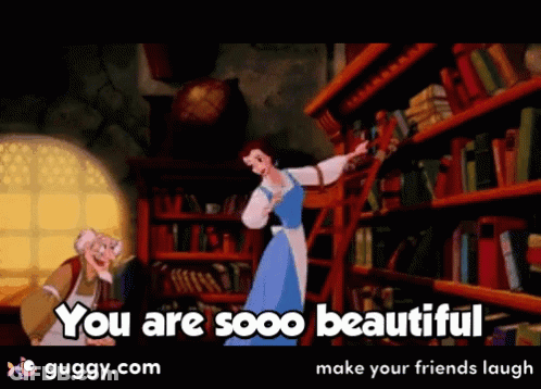Man And Woman Standing In Blue Room GIF