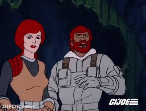 Man And Woman Standing In Cave GIF