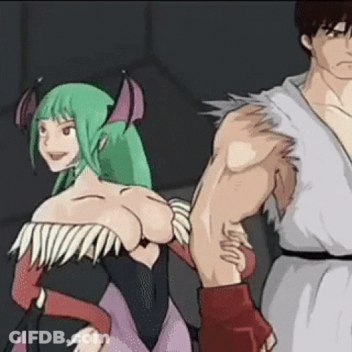 Man And Woman Standing In Dark Room GIF