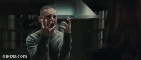 Man And Woman Standing In Dark Room GIF
