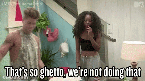 Man And Woman Standing In Living Room GIF