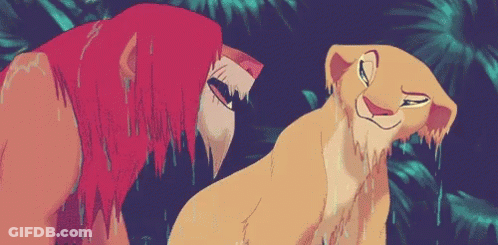 Man And Woman Standing In Rain GIF