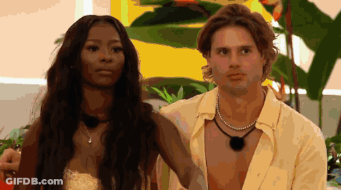 Man And Woman Standing GIF