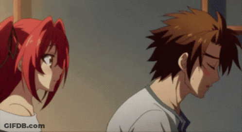 Man And Woman Standing Side By Side GIF
