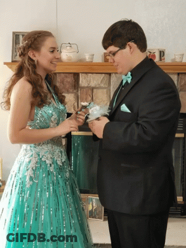 Man And Woman Standing Together GIF