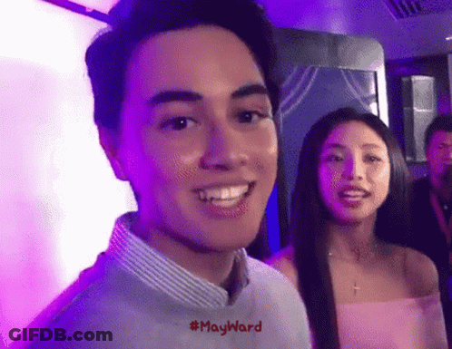 Man And Woman Standing Together Man Smiling GIF