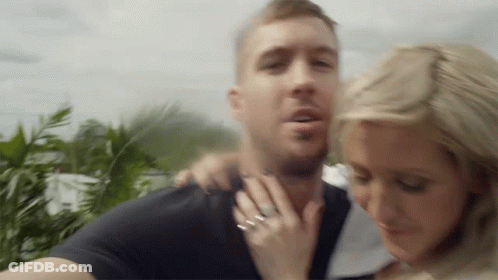 Man And Woman Standing Together With Wedding Ring GIF