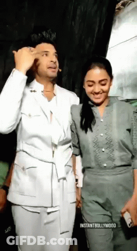 Man And Woman Standing Together Woman Singing GIF