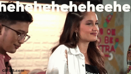 Man And Woman Standing Together Woman Smiling GIF