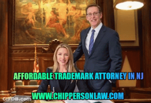 Man And Woman Standing With Affordable Trademark Attorney In New Jersey GIF