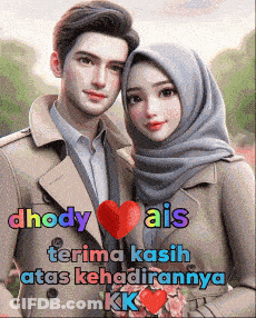 Man And Woman Standing With Dhody Ais GIF