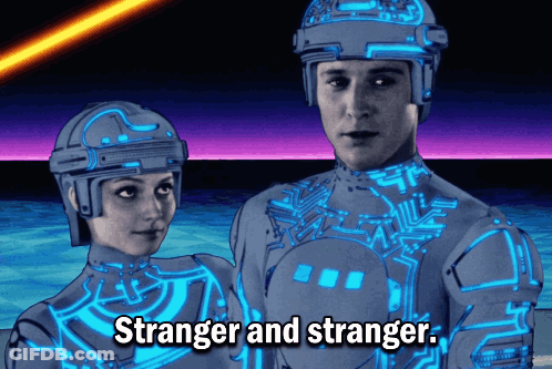 Man And Woman Standing With Stranger And Stranger GIF