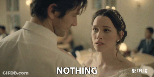 Man And Woman Staring At Each Other Nothing GIF
