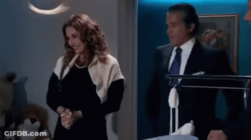 Man And Woman Talking GIF