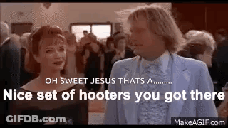 Man And Woman Talking At Party GIF