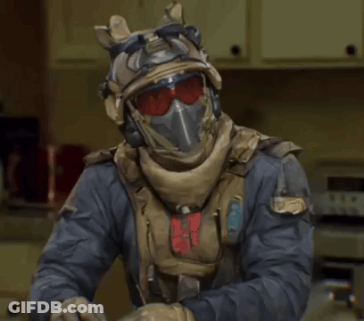 Man And Woman Talking At Wooden Table GIF