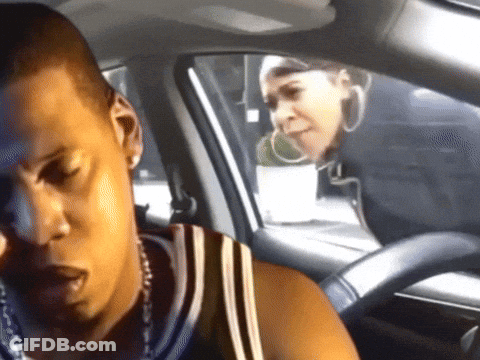 Man And Woman Talking In Car GIF