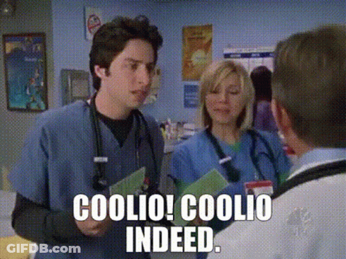 Man And Woman Talking In Hallway GIF