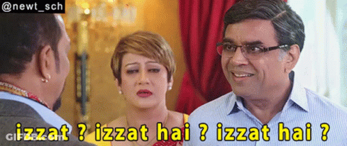 Man And Woman Talking Izzat Hai GIF