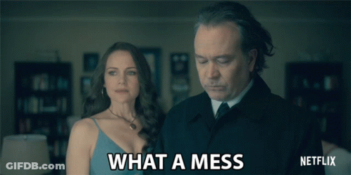 Man And Woman Together What A Mess GIF