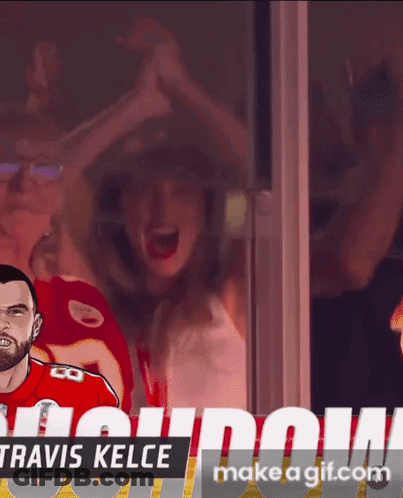 Man And Woman Travis Kelce GIF