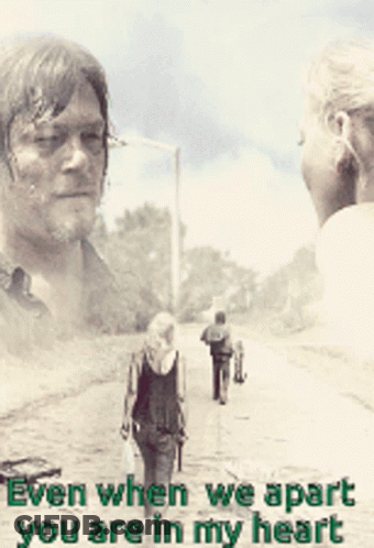 Man And Woman Walking Even When Apart You Are In My Heart GIF
