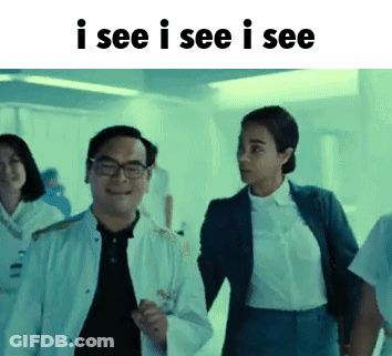 Man And Woman Walking In Hallway GIF