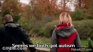 Man And Woman Walking In Park GIF
