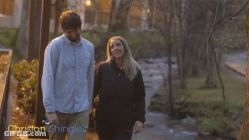 Man And Woman Walking In Woods Christian GIF
