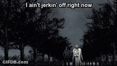 Man And Woman Walking Through Forest At Night GIF