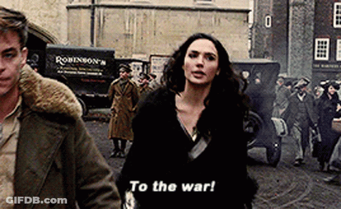 Man And Woman Walking Woman Saying To War GIF