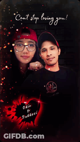 Man And Woman With Can't Stop Loving You GIF