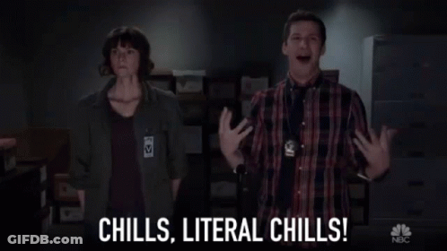 Man And Woman With Chills Literal Chills GIF
