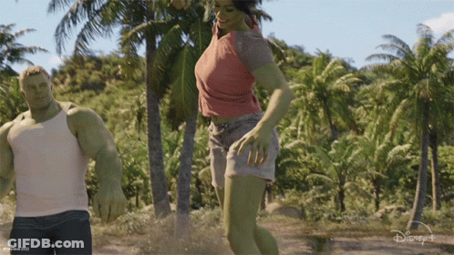 Man And Woman With Disney+ Logo GIF