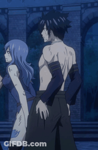 Man And Woman With Fairy Tail Leg Tattoo GIF