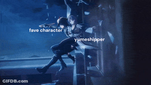 Man And Woman With Fave Character And Yumeshipper GIF