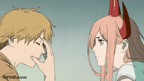 Man And Woman With Horns GIF