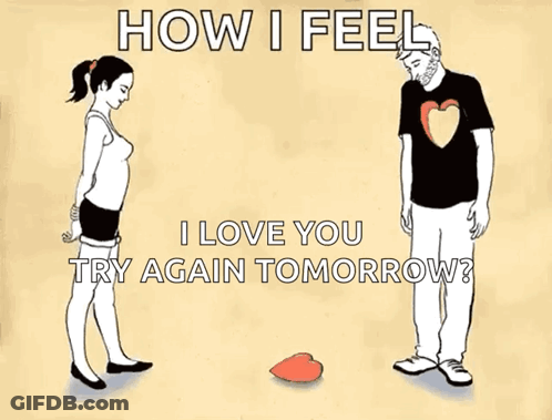 Man And Woman With Love Message GIF