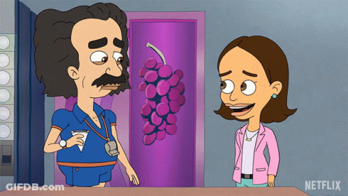 Man And Woman With Netflix Logo GIF