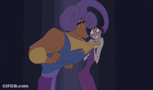 Man And Woman With Purple Face GIF