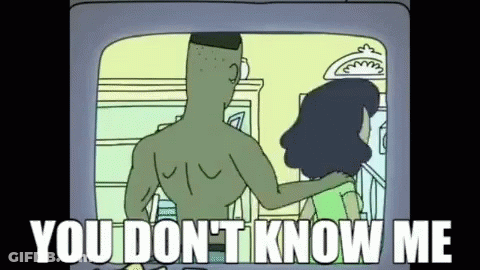 Man And Woman You Don't Know Me GIF