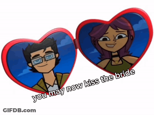 Man And Woman You May Now Kiss The Bride GIF