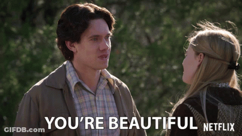 Man And Woman You're Beautiful GIF