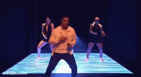 Man And Women Dancing On Stage GIF